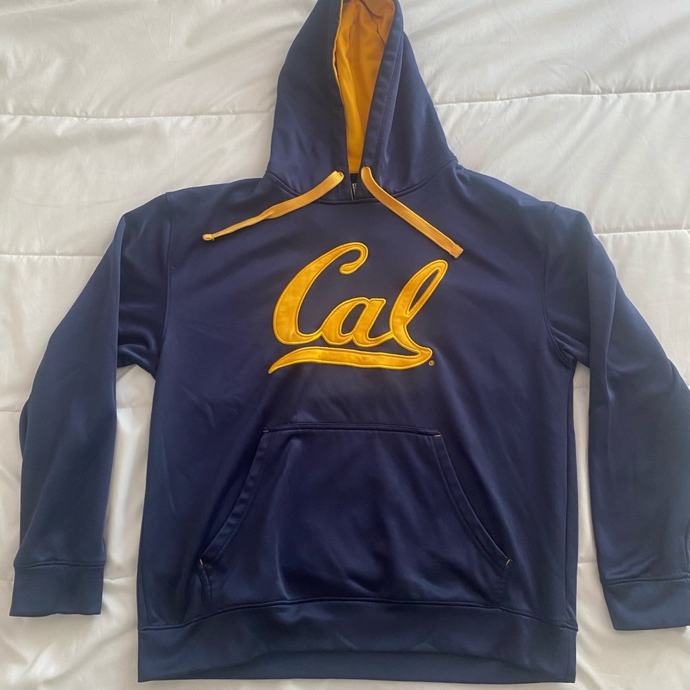 Majestic Section 101 Cal hoodie men’s size large blue/gold